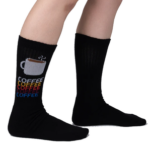 Hello Darkness My Old Friend - Athletic Ribbed Men's Crew Socks - Sock It To Me