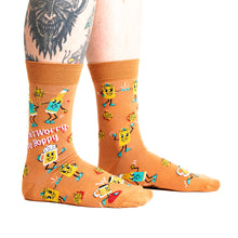 Load image into Gallery viewer, Dont Worry Be Hoppy - Men&#39;s Crew Socks - Sock It To Me
