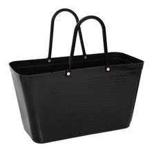 Load image into Gallery viewer, Large Black Hinza Bag - Green Plastic
