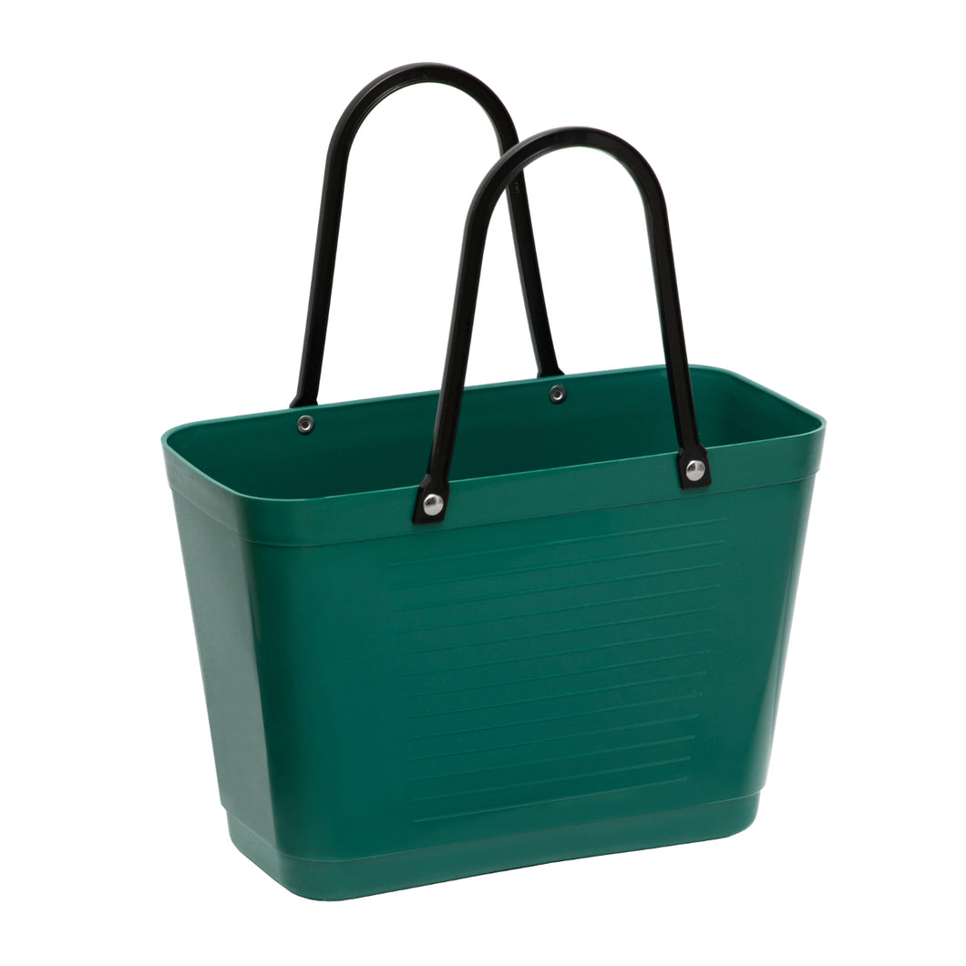 Small Dark Green Hinza Bag - Green Plastic