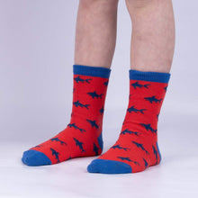 Load image into Gallery viewer, Totally Jawsome! Kids Crew Socks Pack of 3 - Sock It To Me
