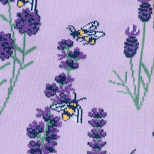 Load image into Gallery viewer, Bees &amp; Lavender - Women&#39;s Crew Socks - Sock It To Me

