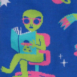 Intergalactic Reading List - Women's Crew Socks - Sock It To Me