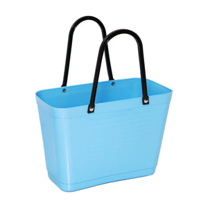 Small Light Blue Hinza Bag - Green Plastic